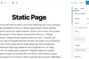 Tutorial Cara Membuat Halaman Statis di WordPress untuk Pemula