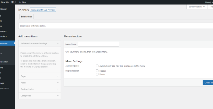 Cara Menambahkan Menu dan Submenu di Wordpress